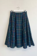 Eliza Faulkner Designs Inc. L Secondhand Berkley Skirt Green Plaid