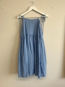Eliza Faulkner Designs Inc. M Pre-loved Amelie Dress Blue Linen - Size M