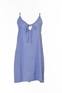 Eliza Faulkner Designs Inc. M Pre-loved Drew Slip Periwinkle Blue Linen - Size M