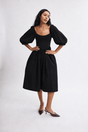 Eliza Faulkner Designs Inc. Maria Dress in Black Cotton
