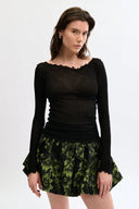 Eliza Faulkner Designs Inc. Mini Skirts Olivia Skirt Green