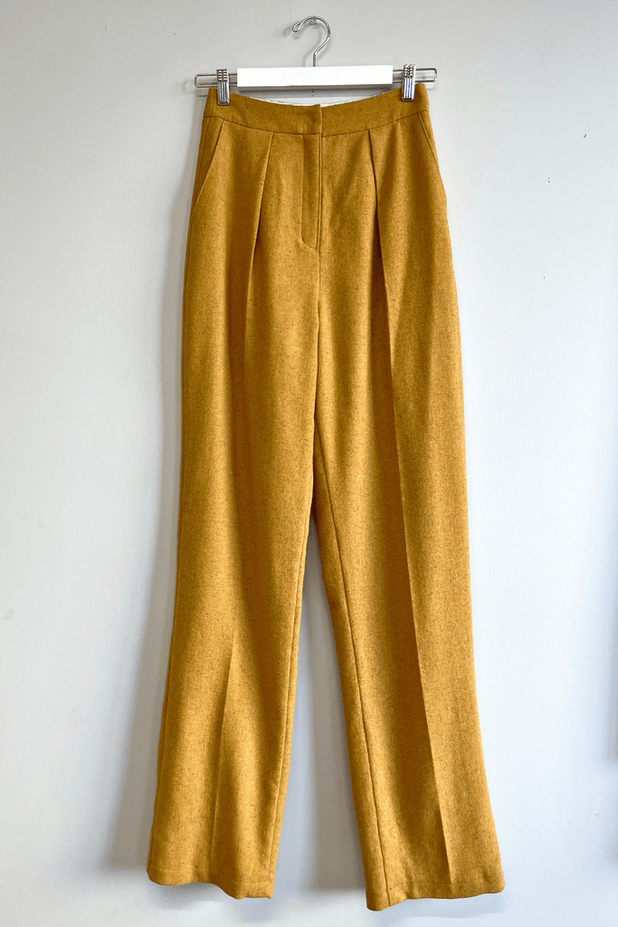 Eliza Faulkner Designs Inc. Pants 4 Sample Sabine Pant Yellow Wool