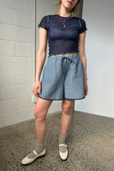Eliza Faulkner Designs Inc. Pants Bailey Short Denim
