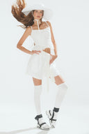 Eliza Faulkner Designs Inc. Pants Bailey Short White Eyelet
