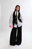 Eliza Faulkner Designs Inc. Pants Lavoy Pant Black Pinstripe