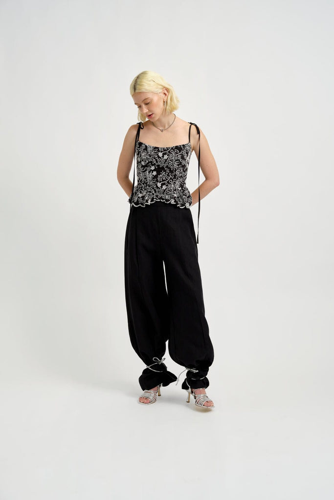 Eliza Faulkner Designs Inc. Pants Romy Pant Black Linen