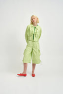 Eliza Faulkner Designs Inc. Pants Roxy Short Green Twill