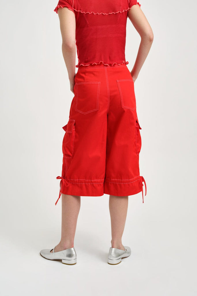 Eliza Faulkner Designs Inc. Pants Roxy Short Red Twill
