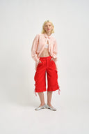 Eliza Faulkner Designs Inc. Pants Roxy Short Red Twill