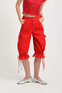 Eliza Faulkner Designs Inc. Pants Roxy Short Red Twill