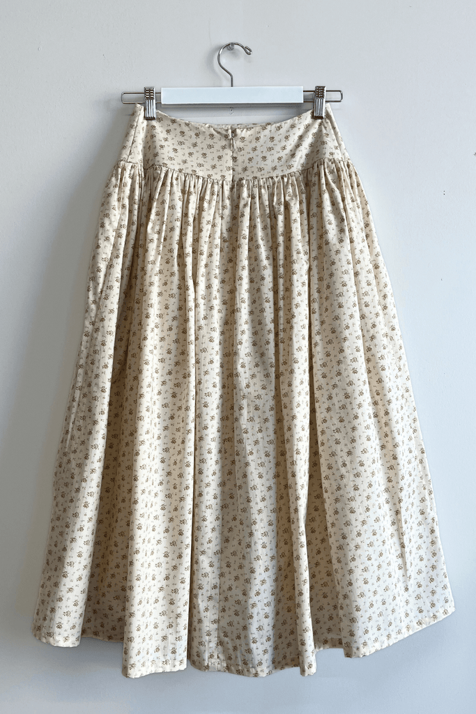 Eliza Faulkner Designs Inc. Pants S Sample Lucille Skirt Cream Floral