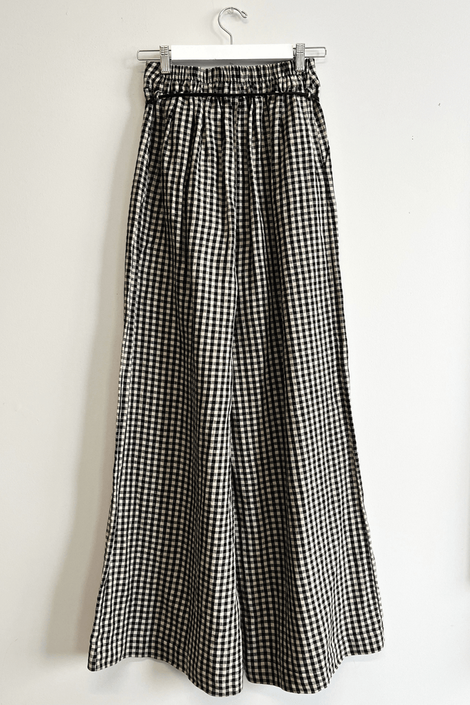 Eliza Faulkner Designs Inc. Pants S Sample Romy Pant Gingham Linen