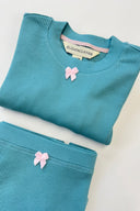 Eliza Faulkner Designs Inc. Pants Ula Organic Cotton Waffle Panty Baby Blue