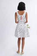 Eliza Faulkner Designs Inc. Poppy Dress White Polka Dot