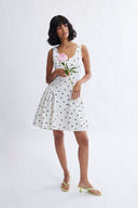 Eliza Faulkner Designs Inc. Poppy Dress White Polka Dot