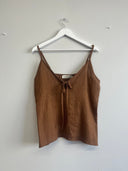 Eliza Faulkner Designs Inc. Pre-loved Cami Tank Linen Cocoa - Size L