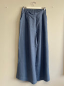 Eliza Faulkner Designs Inc. Pre-loved Sample Romy Pant Storm Blue Linen - Size XS - M