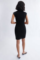Eliza Faulkner Designs Inc. Richie Microknit Dress Black