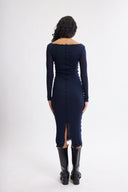 Eliza Faulkner Designs Inc. Riley Dress Navy