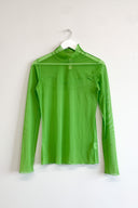 Eliza Faulkner Designs Inc. S Secondhand Wave Mesh Turtleneck Green