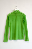 Eliza Faulkner Designs Inc. S Secondhand Wave Mesh Turtleneck Green