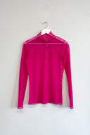 Eliza Faulkner Designs Inc. S Secondhand Wave Mesh Turtleneck Pink