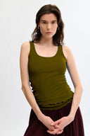 Eliza Faulkner Designs Inc. Shirts & Tops Becca Tank Dark Green