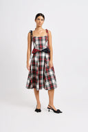 Eliza Faulkner Designs Inc. Shirts & Tops Candy Corset White Combo Plaid