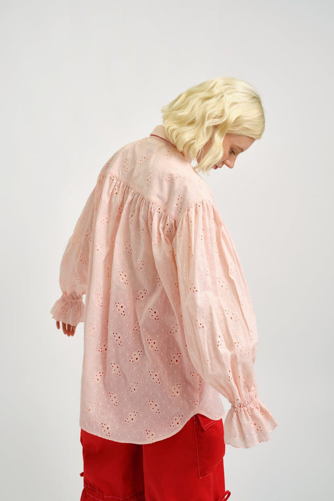 Eliza Faulkner Designs Inc. Shirts & Tops Esme Shirt Pink Eyelet