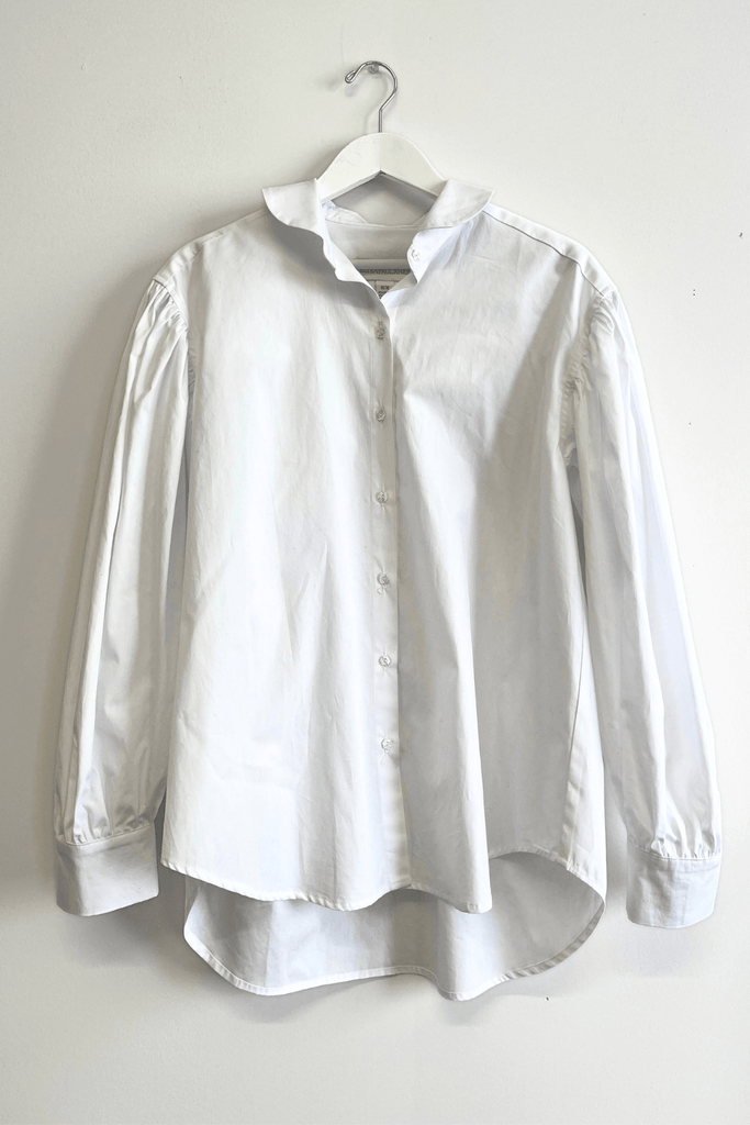 Eliza Faulkner Designs Inc. Shirts & Tops M Sample Venti Shirt White Cotton