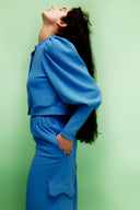 Eliza Faulkner Designs Inc. Shirts & Tops Polly Cardigan Periwinkle Blue