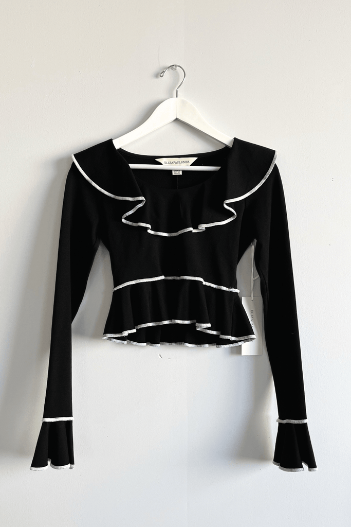 Eliza Faulkner Designs Inc. Shirts & Tops S Sample Daisy Top Black