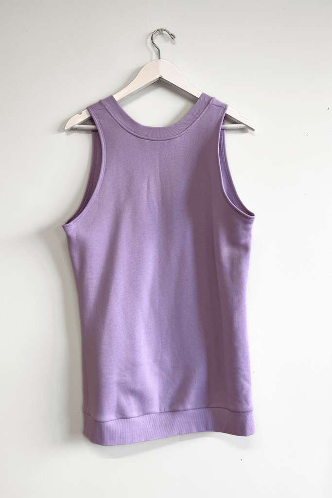 Eliza Faulkner Designs Inc. Shirts & Tops S Sample Fleece Vest Top Lilac