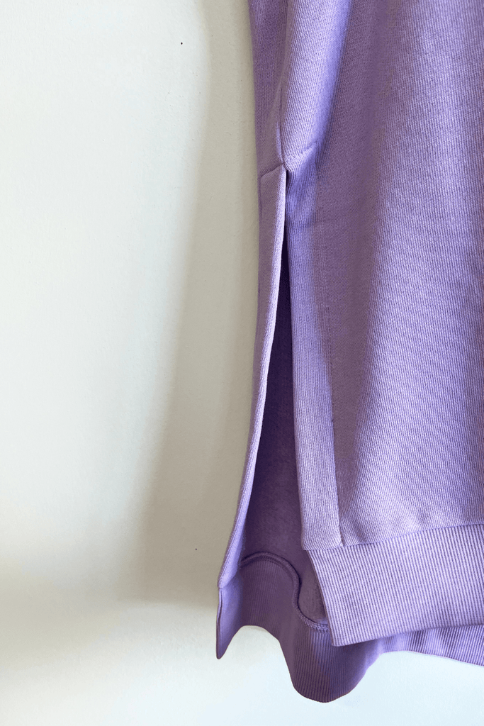 Eliza Faulkner Designs Inc. Shirts & Tops S Sample Fleece Vest Top Lilac