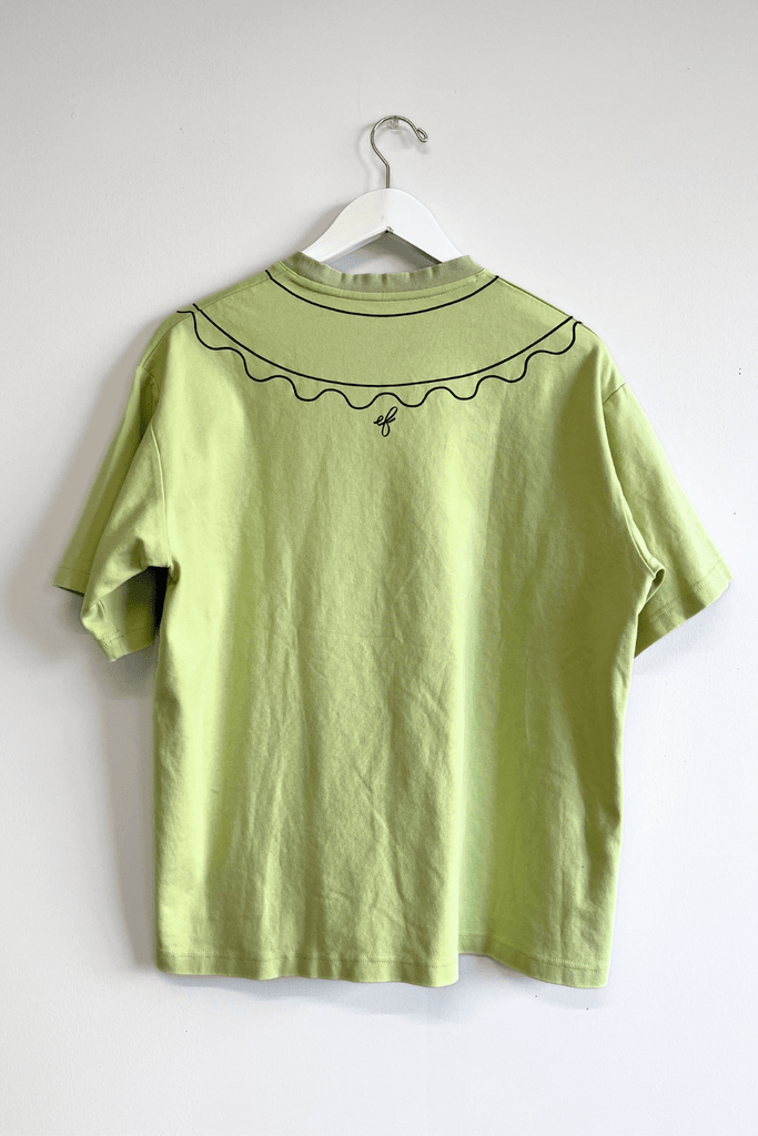 Eliza Faulkner Designs Inc. Shirts & Tops Sample Trompe l'oeil Tee Green