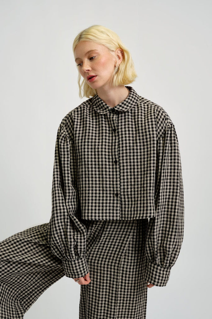 Eliza Faulkner Designs Inc. Shirts & Tops Tabitha Shirt Gingham Linen