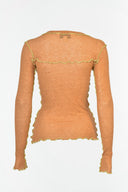 Eliza Faulkner Designs Inc. Shirts & Tops x-small Pre-loved Delia Top Camel and Green - Size XS