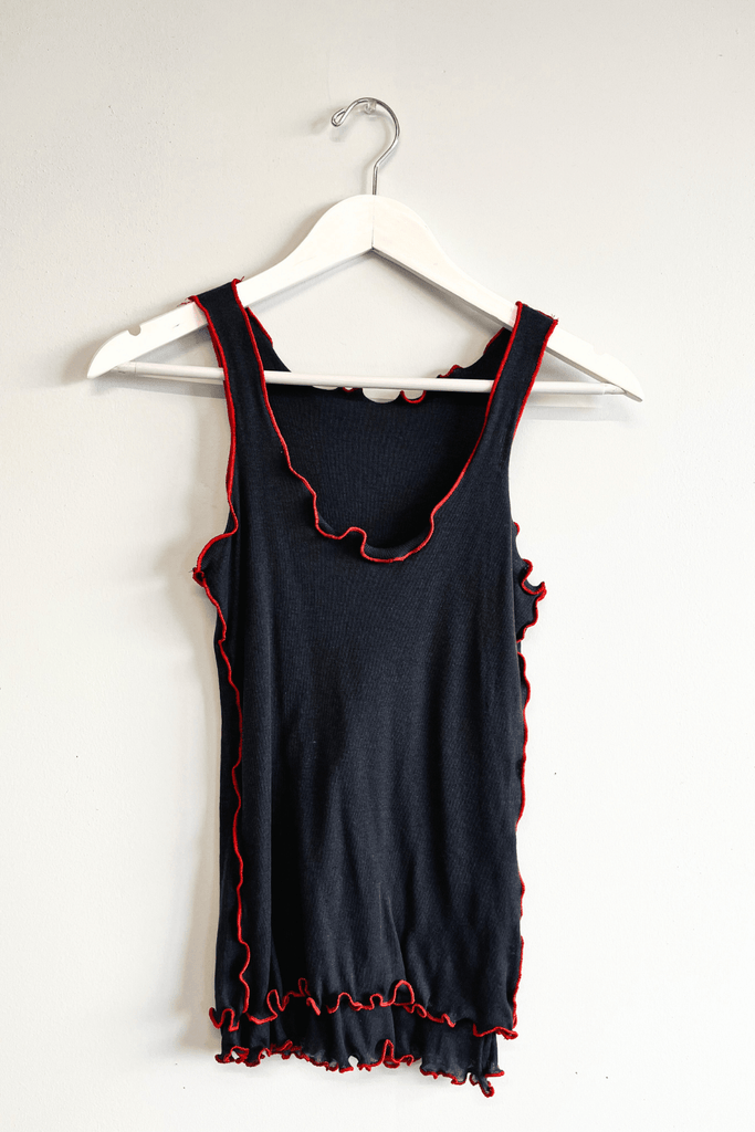 Eliza Faulkner Designs Inc. Shirts & Tops XS-S Sample Tank Navy Wool