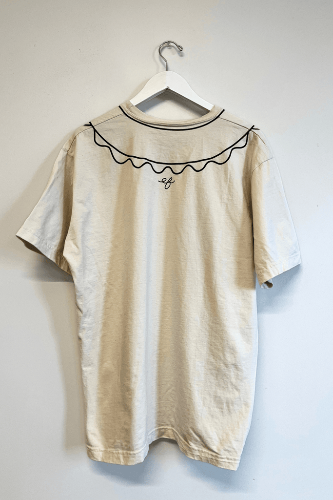 Eliza Faulkner Designs Inc. Shirts & Tops XS/S Sample Trompe l'oeil Tee Beige