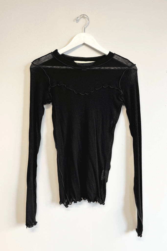 Eliza Faulkner Designs Inc. Shirts & Tops XS Sample Delia Shirt Black