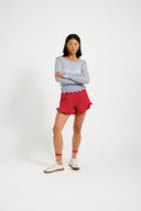 Eliza Faulkner Designs Inc. Shorts Baxter Short Maroon Red Linen