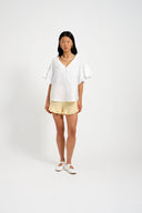 Eliza Faulkner Designs Inc. Shorts Baxter Short Yellow Linen