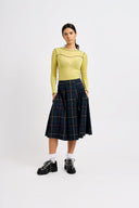 Eliza Faulkner Designs Inc. Skirts Berkley Skirt Green Plaid