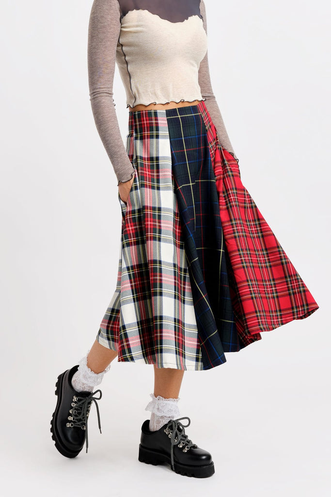 Eliza Faulkner Designs Inc. Skirts Berkley Skirt Plaid Mix
