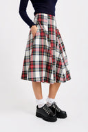 Eliza Faulkner Designs Inc. Skirts Berkley Skirt White Plaid