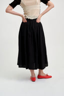 Eliza Faulkner Designs Inc. Skirts Lucille Skirt Black Linen