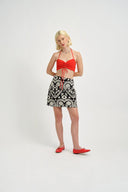 Eliza Faulkner Designs Inc. Skirts Tara Skirt Black & White Jaquard