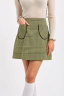 Eliza Faulkner Designs Inc. Skirts Tate Mini Skirt Yellow Plaid