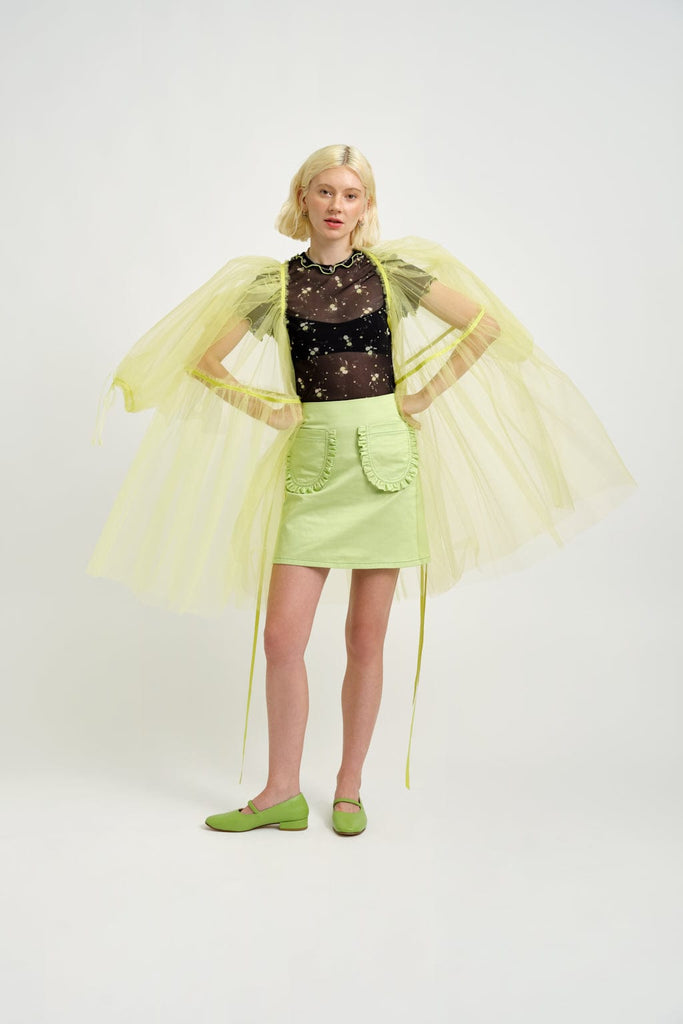 Eliza Faulkner Designs Inc. Skirts Tate Skirt Green Twill