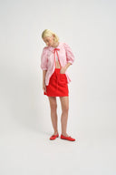 Eliza Faulkner Designs Inc. Skirts Tate Skirt Red Twill